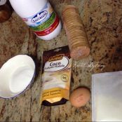 Galletas Fritas de Coco rellenas de Natillas - Paso 1