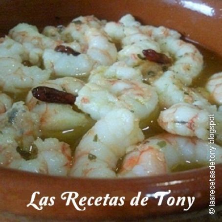 CAZUELITA DE GAMBAS AL AJILLO