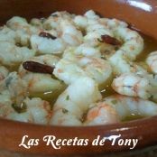 CAZUELITA DE GAMBAS AL AJILLO