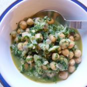 Garbanzos con espinacas