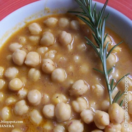 Garbanzos con sabor asturiano