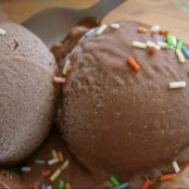 Helado cremoso de chocolate con Thermomix