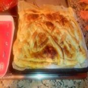 empanada de picadillo, roquefort y patata - Paso 3