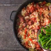 SALCHICHAS CON PATATAS PANADERAS