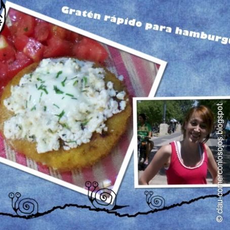 Gratén rápido para hamburguesas