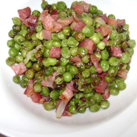 Guisantes con jamón