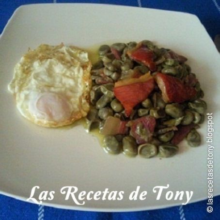 HABAS SALTEADAS CON JAMÓN