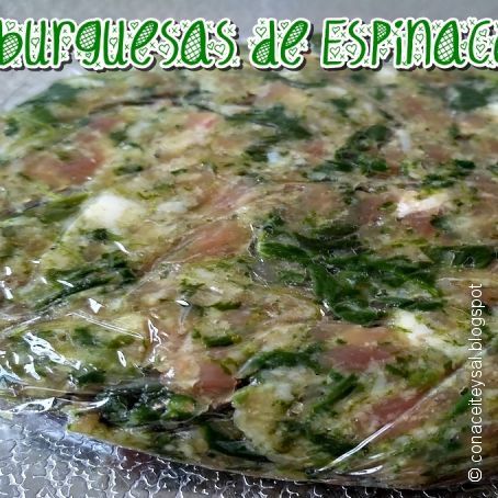 Como hacer Hamburguesas caseras de Espinacas