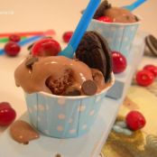 Helado de chocolate casero