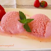 Helado de fresas. - Paso 3