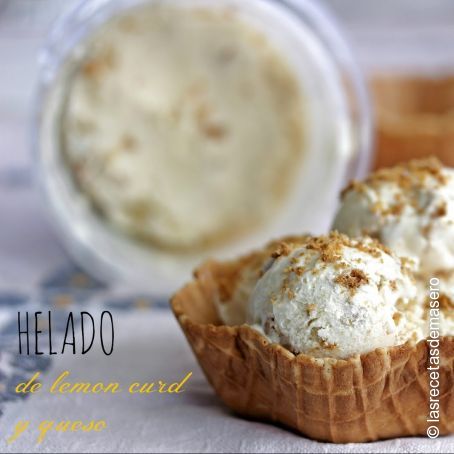 Helado de lemon curd y queso