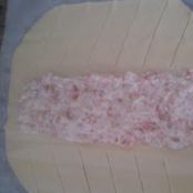 Trenza de hojaldre de salmón y queso - Paso 4