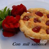 Crujiente de  fresas