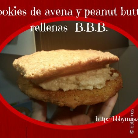 Cookies de Avens y Peanut  Butter rellenasB.B.B.