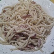 Espaguetis a la carbonara ligera