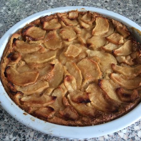 Tarta de manzana sin base de bizcocho