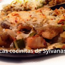 Berenjenas rellenas de pollo sin bechamel