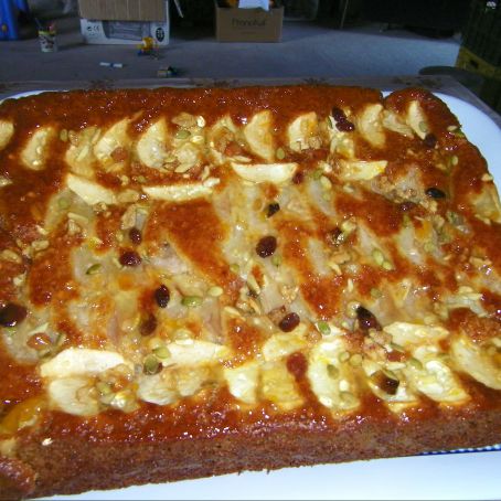 Bizcocho de manzana y pera