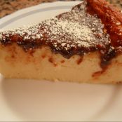Cheesecake con cobertura de chocolate y almendra