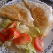 Samosas de tofu con tomate