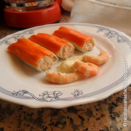 Canelones de cangrejo