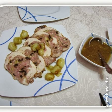 Pollo relleno fácil