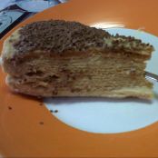 Tarta de obleas y natillas