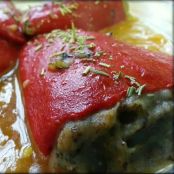 Pimientos del Piquillos Rellenos de Patata y Aceitunas Negras