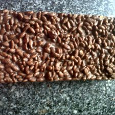 Turrón de chocolate con arroz inflado