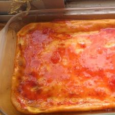 Quesada pasiega con mermelada de fresa