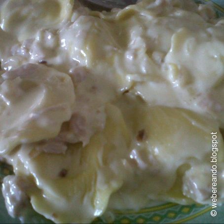 Girasoli de crema de queso con pera