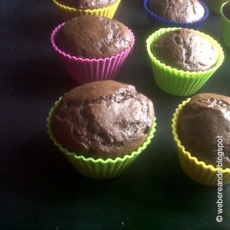 Muffins de galletas con chocolate