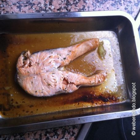 Salmón a la naranja
