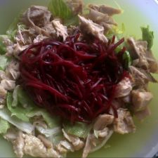 Ensalada con pavo cocido