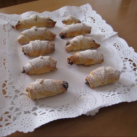 Mini croissants rellenos