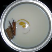 Arroz con leche y chocolate blanco - Paso 1