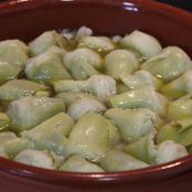 Alcachofas con jamón y huevo - Paso 6