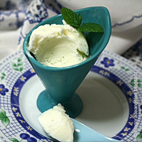 Helado de queso y lima