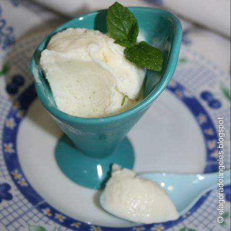 Helado de queso y lima