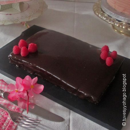 Tarta de Chocolate y Frambuesas