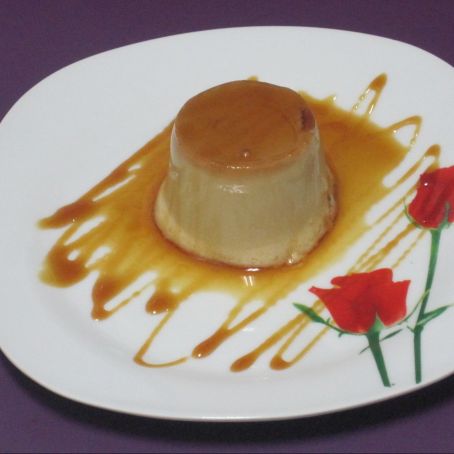 Flan de turrón de Jijona