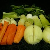 Caldo de pollo y verduras - Paso 1