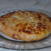 Tortilla de patatas fritas de bolsa con mozarella