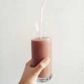 Batido de chocolate y fresa