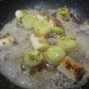 Puerro al vino tinto - Paso 3