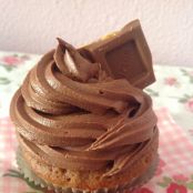 Cupcakes de chocolate con crujiente de dulce de leche - Paso 2