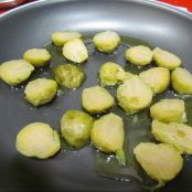 Coles de Bruselas con crujiente - Paso 3