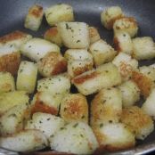 Revuelto de verduras y picatostes - Paso 4