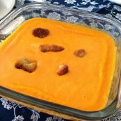 Crema de calabaza y zanahoria con nata