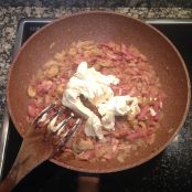 Nidos con Salsa carbonara - Paso 2